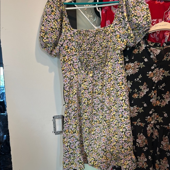 Sanctuary Floral Mini Dress - Black, Yellow, Pink - Picture 5 of 5